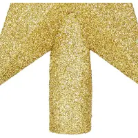 Springos Kerstboom Piek | Glitter | Ster | 15 cm | Goud