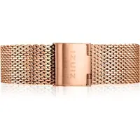 Zinzi stalen mesh horlogeband roségoudkleurig 18mm RETBAND2
