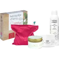 Therme Zen White Lotus & Kersepitje Warmtekussen - Zen White Lotus Foaming Showergel - Zen White Lotus Body Butter - Kersepitje Warmtekussen