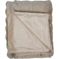 Mars & More Wave plaid beige 130x180cm
