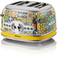 Ariete 4-sleufstopper Positano (meerkleurig, 1.630 watt, geschikt voor 4 sneetjes brood)