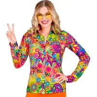 Finidi Jaren 70 shirt love&peace dames