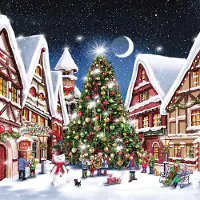 Ambiente Kerst thema servetten - 40x st - winterse kerstprint - 33 x 33 cm - kerstdiner servetjes - lunch/diner - kerstservetten