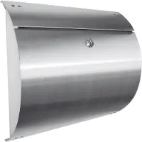 HDD pro Brievenbus - Wandbrievenbus Inox Plus Model Rond