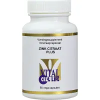 Vital cell life Zink Citraat Plus Capsules
