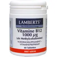 Lamberts Vitamine B12 methylcobalamine 1000mcg (60 tabletten)