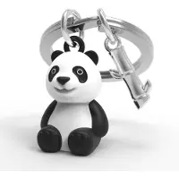 Metalmorphose Metalmophose sleutelhanger panda en bamboe