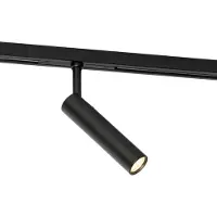 QAZQA Moderne spot zwart voor railsysteem 1-fase - Slimline Uzzy