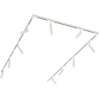 QAZQA Modern railsysteem met 10 spots wit 1-fase - Slimline Uzzy