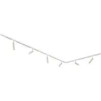 QAZQA Modern railsysteem met 6 spots beige met wit 1-fase - Slimline Uzzy