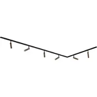 QAZQA Modern railsysteem met 6 donker bronzen spots 1-fase - Slimline Uzzy