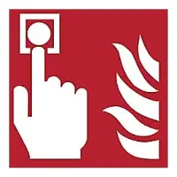 Tarifold Veiligheidsbord Brandmelder Klevend, schroeven PP (Polypropeen) 20 x 0,14 cm 3 Stuks