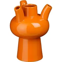 Mica Decorations Tulpenvaas Marlijn Oranje D 19,5 H 27,5 Cm
