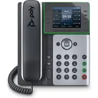 HP Poly Edge E350 IP-telefoon met Power over Ethernet (PoE)