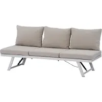 Intratuin Tuinbank Julia Wit / Taupe 198 X 76 X 81 Cm