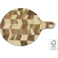 Intratuin Snij- En Serveerplank Jake Naturel / Bruin 30 X 40 X 1,4 Cm