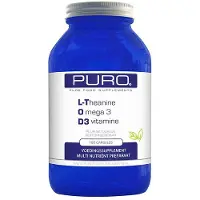Puro L-Theanine Omega 3 Capsules Innerlijke Onrust 180Capsules
