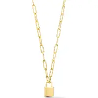 The Jewelry Collection Zilver Verguld Collier slotje 2101900