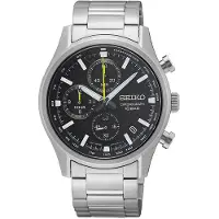 Seiko SSB419P1 horloge Chronograaf Zwart