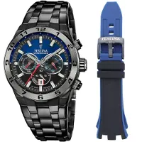 Festina Analoog horloge donkerblauw / rood / zwart