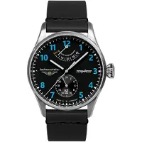 Bauhaus Automatisch horloge Tornado Horloge, herenhorloge, Made in Germany, mechanisch horloge, leren band