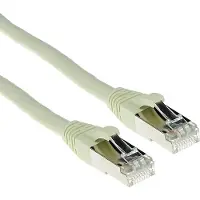 ACT FB6007 SFTP CAT6A Patchkabel Snagless Ivoor - 7 meter