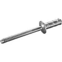 Goebel - 1000 x Multi-Grip blindklinknagels (Ø x L) 3 x 8 mm - Alu Aluminium AlMG 2,5 / Staal verzinkt - Vlakke kop - MULTI - 7770130800 - Popnagel