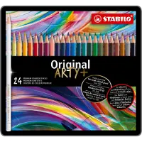 Stabilo premium kleurpotloodset - originele metalen doos van 24 assorti kleuren