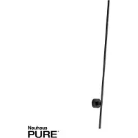 Paul Neuhaus LED-wandlamp Grafo, zwart, Woon-/ Eetkamer, metaal, Modern, LED wandlamp