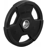 Gorilla Sports Olympische halterschijf 15 kg Gripper kunststof professioneel (50/51 mm)