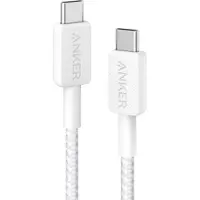 Anker 322 (60W) - Gevlochten oplaadkabel USB-C naar USB-C - Kabel - 0.9M - Wit