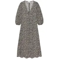 Catwalk junkie Dames Kleedjes Dr Dawn Flowers Maxi - Zwart - Maat S