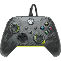 PDP - Bedrade Xbox Controller - Xbox Series X|S, Xbox One & Windows - Electric Carbon