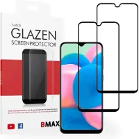 BMAX 2-pack Samsung Galaxy A30s Screenprotector - Full Cover - Zwart