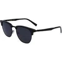 Ferragamo Zonnebril - - SF307S - Metalen montuur - Zwart - Grijze glazen 53mm