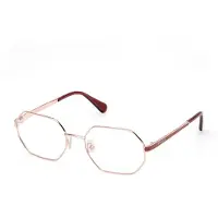 MAX&Co. MO5163 54/19/140 Glanzend roze goud Bril voor vrouwen MO5163
