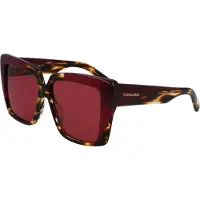 Salvatore Ferragamo Vrouwen Rechthoekige Acetaat Zonnebril SF1060SN