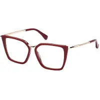 Max mara MM5151-B 52/14/140 Glazen voor Dames Shiny bordeaux Acetaat / metaal MM5151-B