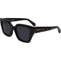 Ferragamo Zonnebril - - SF2035S - Acetaat - Vlinder - Zwart/Tortoise