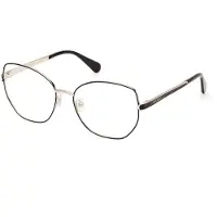 Max & Co Max &amp;co MO5140 56/16/140 Glanzend zwarte Bril Front metalen cirkel galvan VROUW MO5140