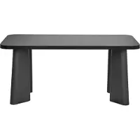 Beliani ATLIN - Eettafel - Zwart - 180 x 90 cm - MDF