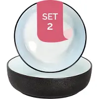 Maastricht porselein Schaal Cosmic 16 cm 55 cl Zwart Wit Porselein 2 stuks