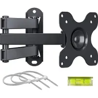 BONTEC Full Motion Articulating TV Wandbeugel voor 13''-30'' LCD LED TV's, Kantelbare Draaibare TV Wall Mount, VESA 75x75mm/100x100mm, Houdt tot 15kg