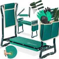 OEM Houten kniebak voor tuinieren - kniekussen - tuinstoel - kniestuk - kniebak voor de tuin