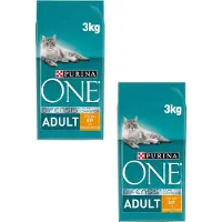 Purina One Adult Kip&Granen - Kattenvoer - 2 x 3 kg