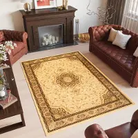 Tapiso Yesemek Vloerkleed Beige Oriental Oosters Tapijt Maat- 200x300