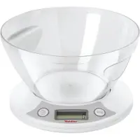 Metaltex kitchen helpers pesa digitale keukenweegschaal + kom 2.5l wit