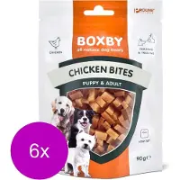 Boxby Proline Chicken Bites - Hondensnacks - 6 x Kip Vis 90 g