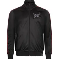 TAPOUT Sweatvest 'Tarziana' grijs / rood / zwart