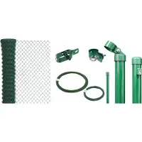 Alberts Draadgaasafrastering Hoogte: 80 - 200 cm, totale lengte: 15 - 100 m, voor plaatsing in beton (set)